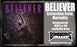 BELIEVER - EXTRACTION FROM MORTALITY (*NEW-SPLATTER VINYL, 2023, Bombworks) Only 300 - Remastered/1989 Thrash Metal