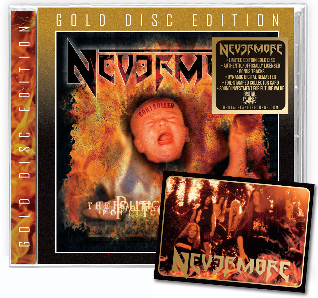 NEVERMORE - THE POLITICS OF ECSTASY + 1 Bonus (*NEW-GOLD DISC CD +