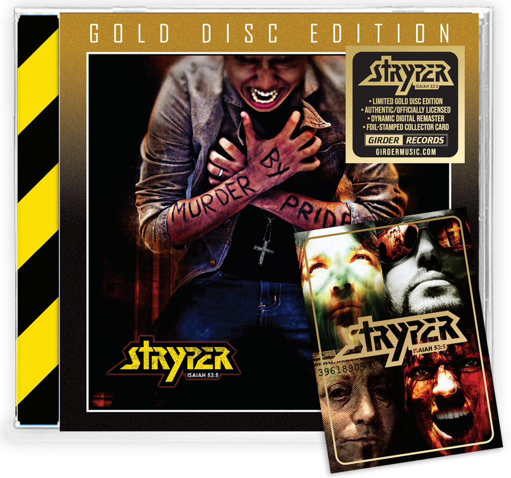 STRYPER - MURDER BY PRIDE GOLD DISC (CD) 2022 GIRDER RECORDS STRYPER - MURDER BY PRIDE GOLD DISC (CD) 2022 GIRDER RECORDS