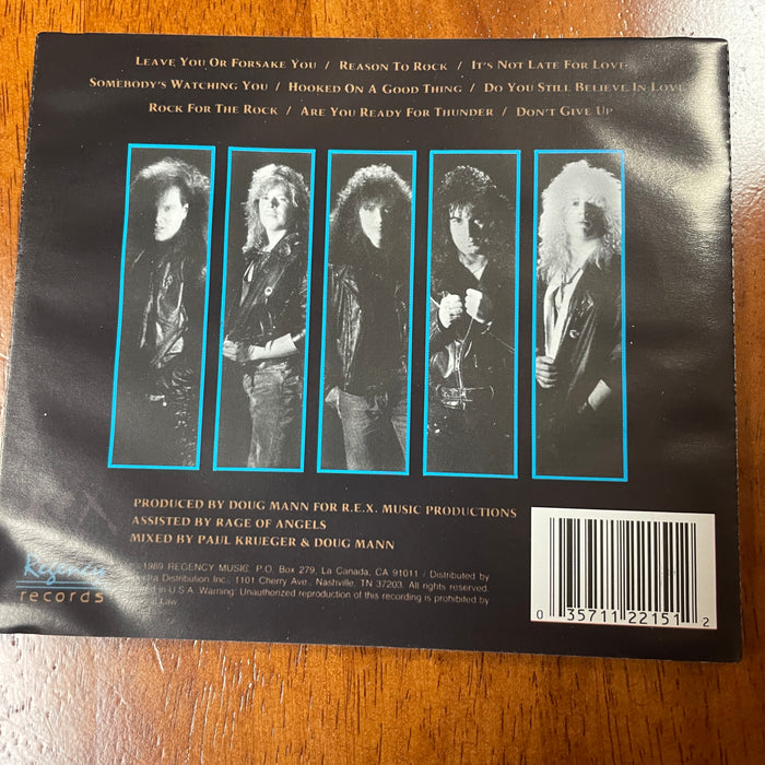Rage Of Angels – Rage Of Angels (Pre-Owned CD) ORIGINAL PRESSING Regency Records 1989