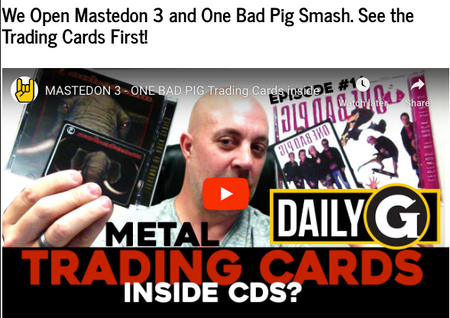 We Open Mastedon 3 and One Bad Pig Smash. See the Trading Cards First!