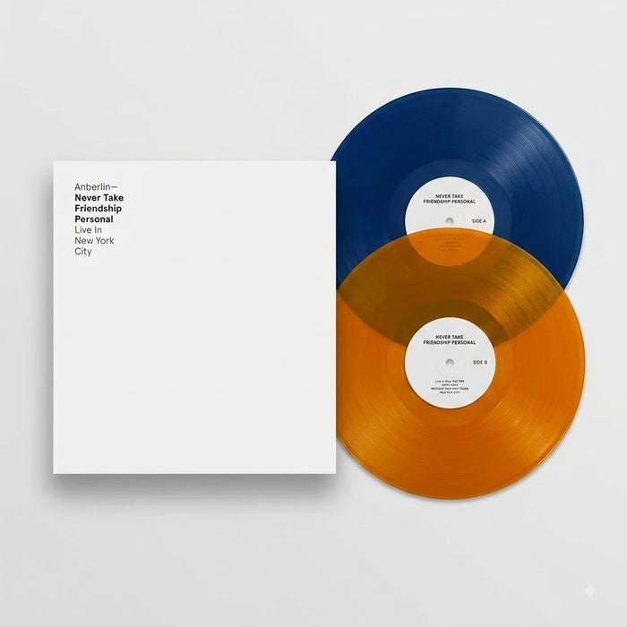 Anberlin – Cities And Never Take Friendship Personal: Live In New York City (New x2 Vinyl Blue & Orange) Gatefold Jacket