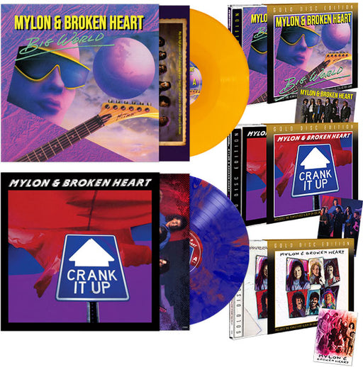 Mylon & Broken Heart (2LP Vinyl + 3 CD Bundle) Crank It Up + Big World )2024 Girder Records