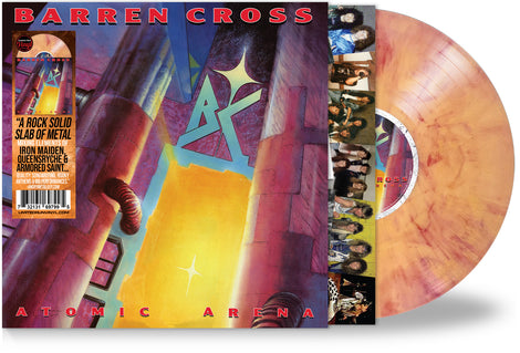 BARREN CROSS - ATOMIC ARENA (Atomic Orange Vinyl, 2024, Retroactive) Must-have Remaster!