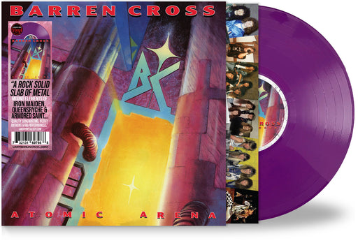 BARREN CROSS - ATOMIC ARENA (Deadlock Purple Vinyl, 2024, Retroactive) Elefante Produced!