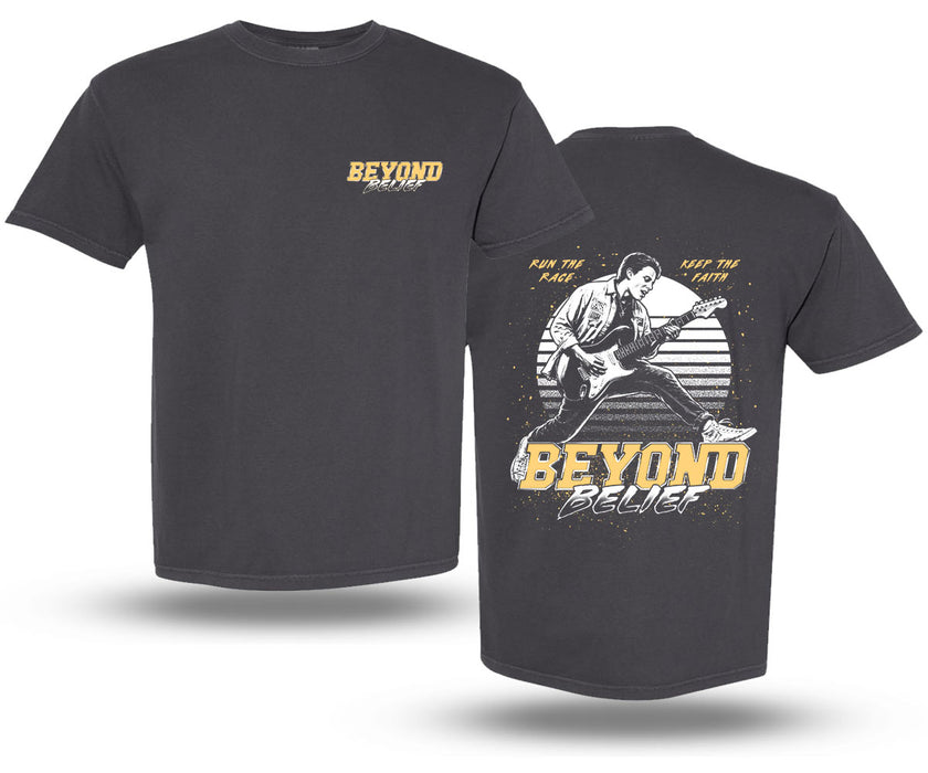Beyond Belief™ Run the Race Keep The Faith YellowPrint Shirt (Official Movie Merch) (Copy)