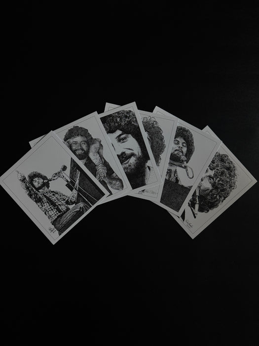 Keith Green x6 Hand-drawn Lithograph Prints (By Rudy Grunke)