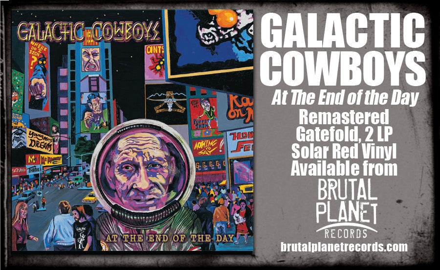 GALACTIC COWBOYS - AT THE END OF THE DAY (2-LP Solar Red Vinyl Gatefold, 2024, Brutal Planet) Prog Metal!