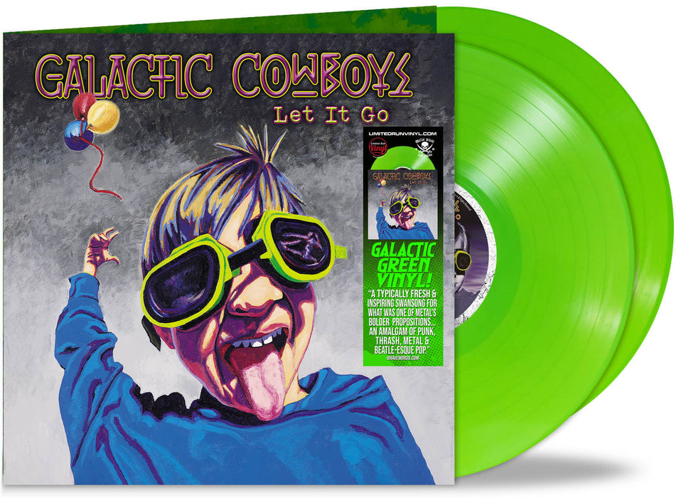 GALACTIC COWBOYS - LET IT GO (2-LP Galactic Green Vinyl Gatefold, 2024, Brutal Planet) Prog rock!