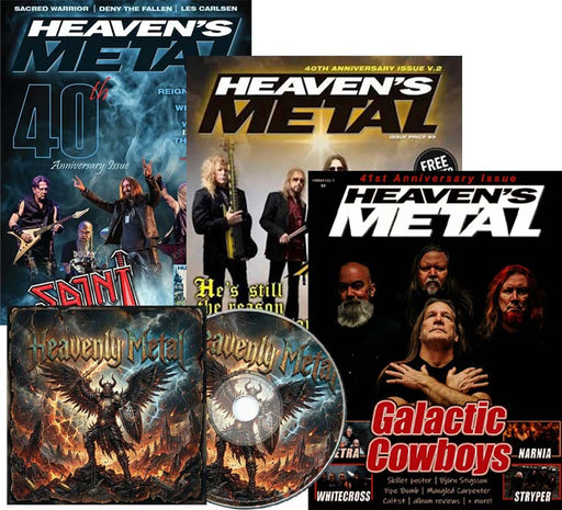 Heaven's Metal Magazine 3 Issue Print Edition Bundle + Metal Compilation