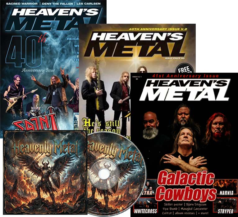 Heaven's Metal Magazine 3 Issue Print Edition Bundle + Metal Compilation