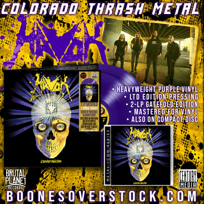 HAVOK - CONFORMICIDE (*NEW-2-LP Purple Vinyl Gatefold, 2024, Brutal Planet Records)
