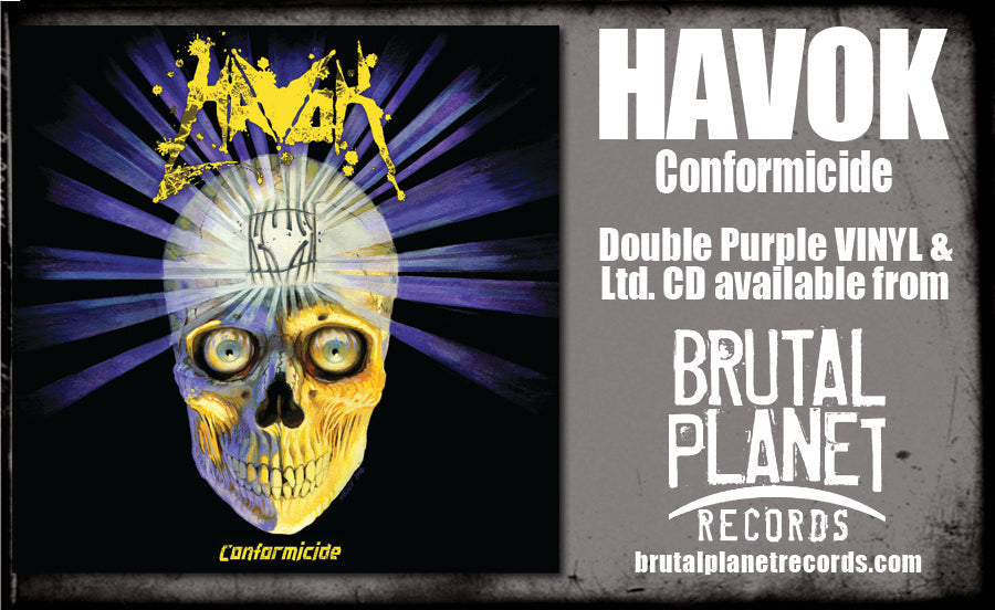 HAVOK - CONFORMICIDE (*NEW-2-LP Purple Vinyl Gatefold, 2024, Brutal Planet Records)