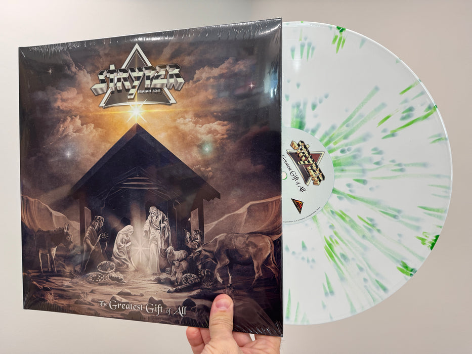 Stryper The Greatest Gift of All (White Vinyl w/Green Splatter)
