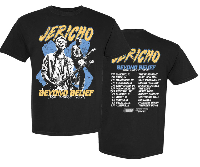 Jericho World Tour Shirt Blue/Yellow (Official Beyond Belief™ Merch)
