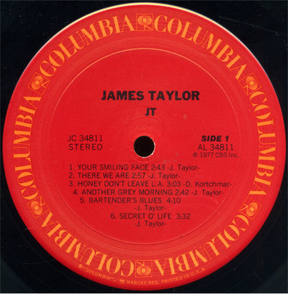 James Taylor – JT (Pre-Owned Vinyl) Columbia 1977