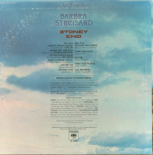 Barbra Streisand – Stoney End (Pre-Owned Vinyl) 	Columbia 1971