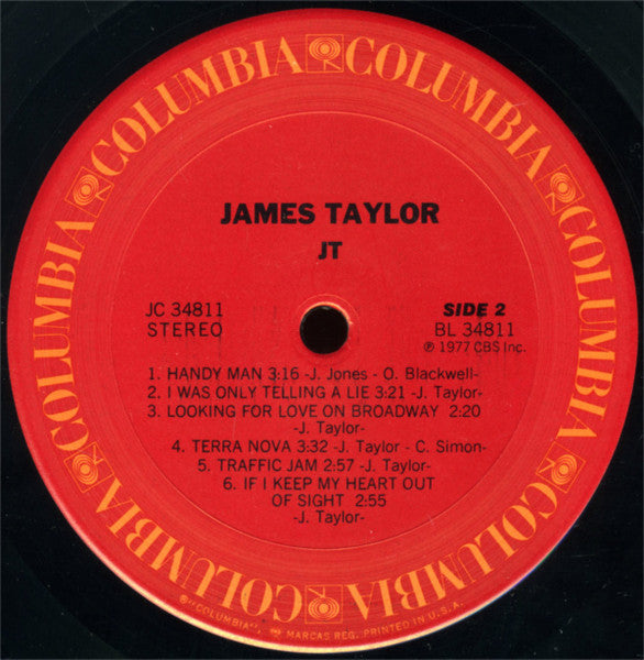 James Taylor – JT (Pre-Owned Vinyl) Columbia 1977