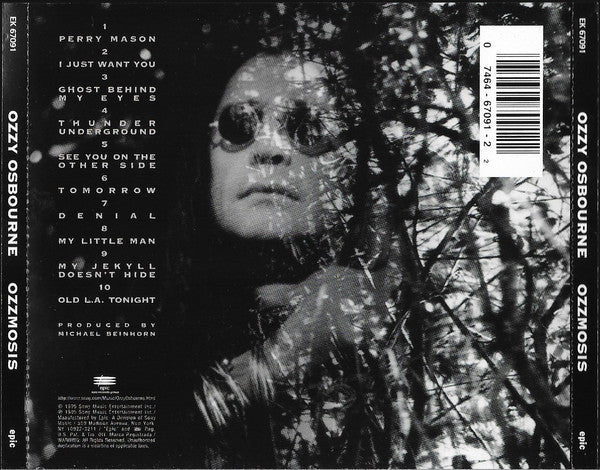 Ozzy Osbourne – Ozzmosis (Pre-Owned CD) 	Epic 1995