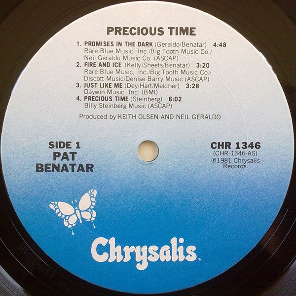 Pat Benatar – Precious Time (Pre-Owned Vinyl) Chrysalis 1981