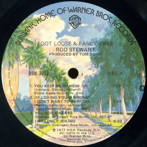 Rod Stewart – Foot Loose & Fancy Free (Pre-Owned Vinyl) Warner Bros. Records 1977