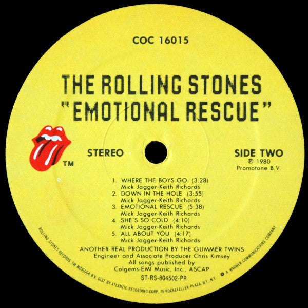 The Rolling Stones – Emotional Rescue (Pre-Owned Vinyl) Rolling Stones Records 1980