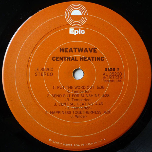 Heatwave – Central Heating (Pre-Owned Vinyl) Epic 1978
