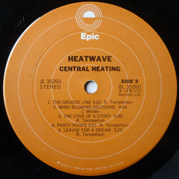 Heatwave – Central Heating (Pre-Owned Vinyl) Epic 1978