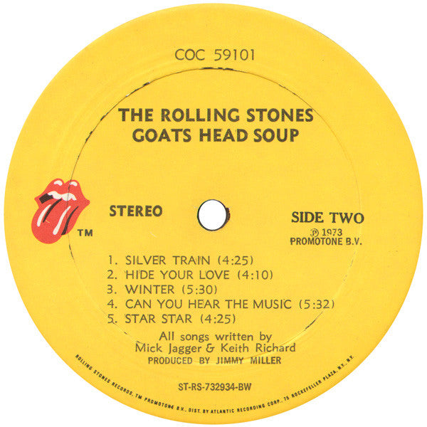 The Rolling Stones – Goats Head Soup (Pre-Owned Vinyl) Rolling Stones Records 1973