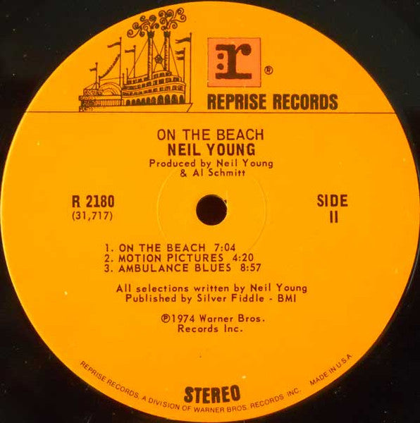 Neil Young – On The Beach (Pre-Owned Vinyl) Reprise Records 1974