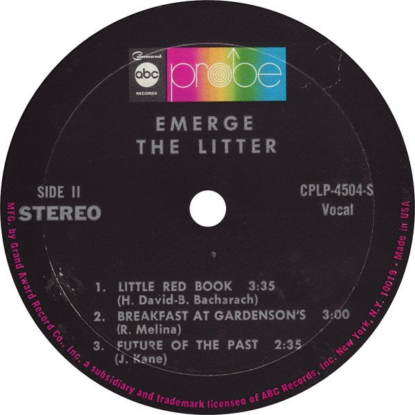 The Litter – Emerge (Pre-Owned Vinyl) Probe 1969