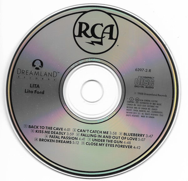 Lita Ford – Lita (Pre-Owned CD) Dreamland Records 1992