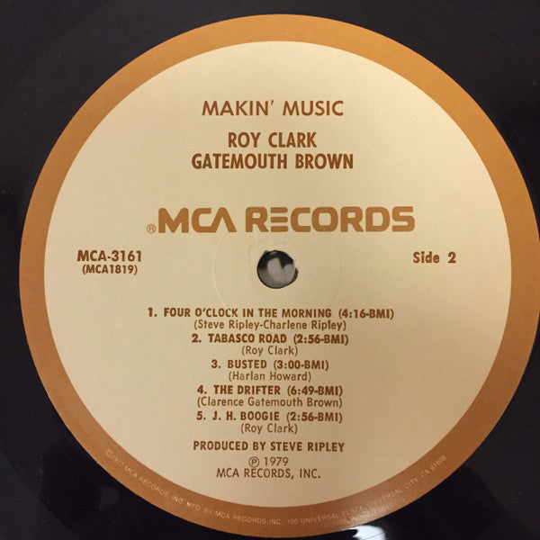 Roy Clark And Gatemouth Brown – Makin' Music (Pre-Owned Vinyl) MCA Records 1979
