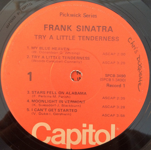 Frank Sinatra – Try A Little Tenderness / Nevertheless I'm In Love With You (Pre-Owned Vinyl) Capitol Records 1973