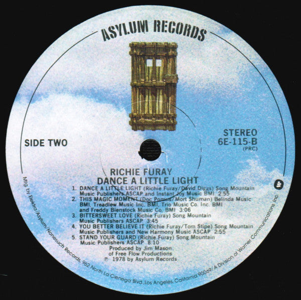 Richie Furay – Dance A Little Light (Pre-Owned Vinyl) Asylum Records 1978