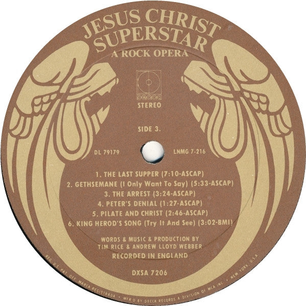 Andrew Lloyd Webber And Tim Rice – Jesus Christ Superstar (Pre-Owned Vinyl) Decca 1971