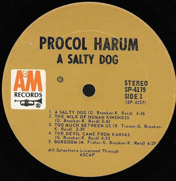 Procol Harum – A Salty Dog (Pre-Owned Vinyl) A&M Records 1969