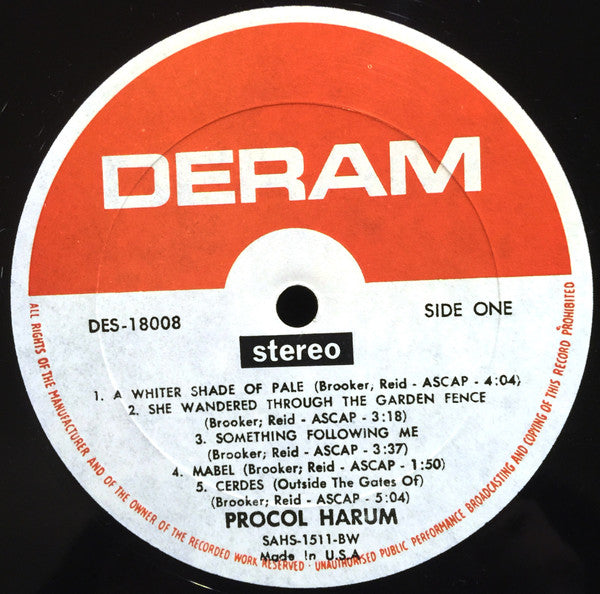 Procol Harum – Procol Harum (Pre-Owned Vinyl) Deram 1970