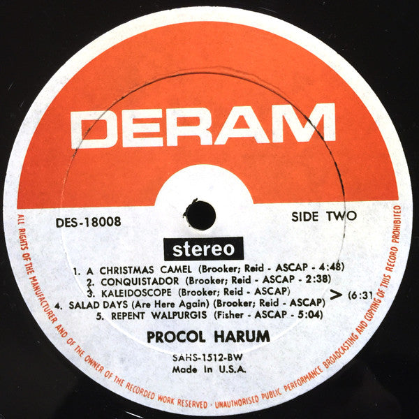 Procol Harum – Procol Harum (Pre-Owned Vinyl) Deram 1970