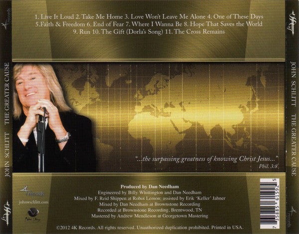 John Schlitt – The Greater Cause - (Pre-Owned CD)