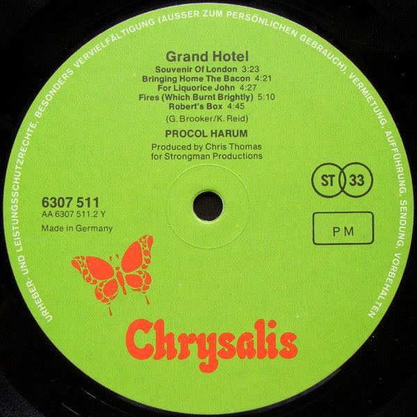 Procol Harum – Grand Hotel (Pre-Owned Vinyl) Chrysalis 1973