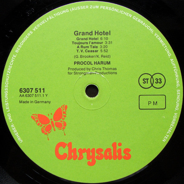 Procol Harum – Grand Hotel (Pre-Owned Vinyl) Chrysalis 1973