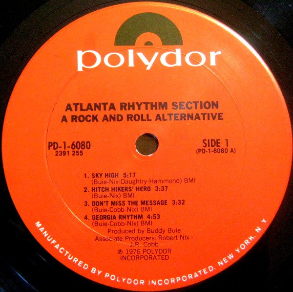 Atlanta Rhythm Section – A Rock And Roll Alternative (Pre-Owned Vinyl) Polydor 1976