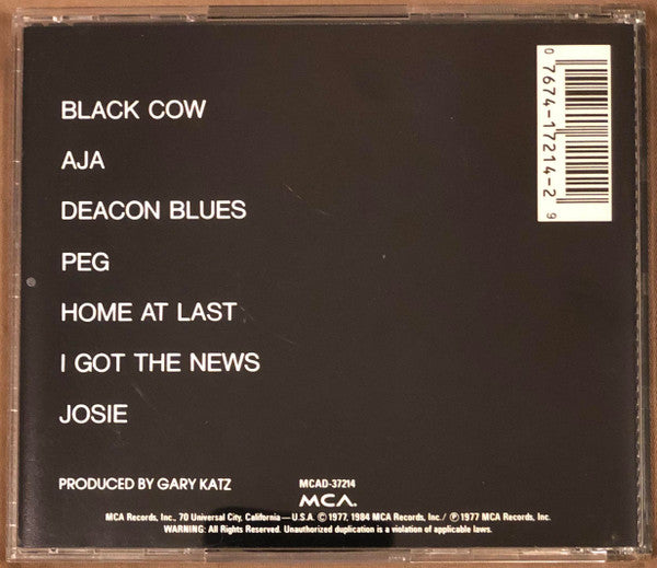 Steely Dan – Aja (Pre-Owned CD) MCA Records 1984