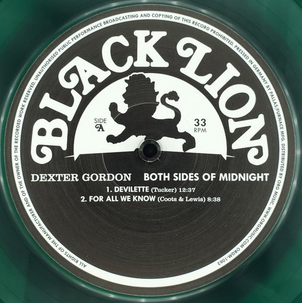 Dexter Gordon – Both Sides Of Midnight (Pre-Owned Green Transparent Vinyl) Black Lion Records 2017