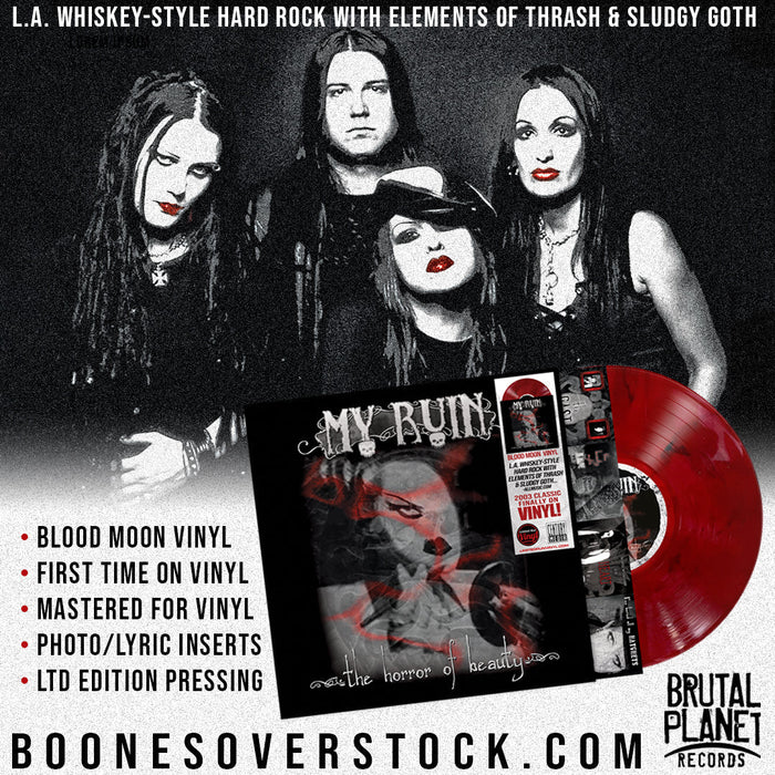 MY RUIN - THE HORROR OF BEAUTY (*NEW-BLOOD MOON RED VINYL, 2024, Brutal Planet Records)