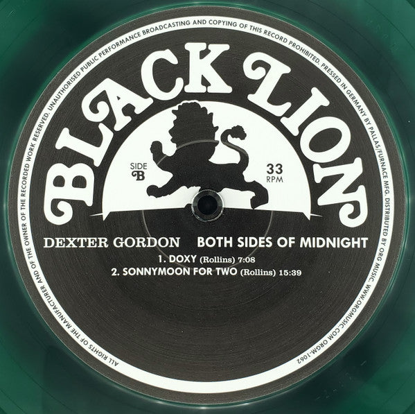 Dexter Gordon – Both Sides Of Midnight (Pre-Owned Green Transparent Vinyl) Black Lion Records 2017