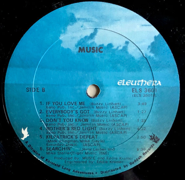Music – Music (Pre-Owned Vinyl) Eleuthera Records 1970