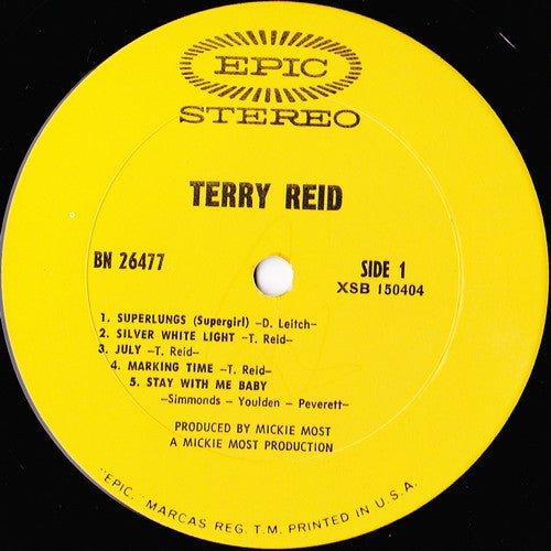Terry Reid – Terry Reid (Pre-Owned Vinyl) Epic 1969