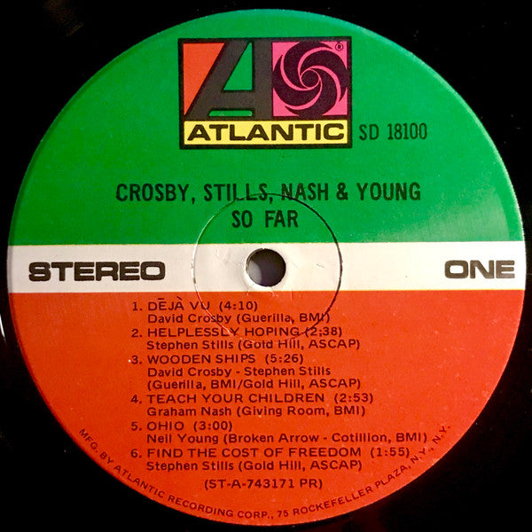 Crosby, Stills, Nash & Young – So Far (Pre-Owned Vinyl) Atlantic 1974